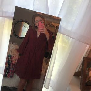 maroon dress!